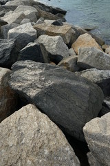 stones on beach