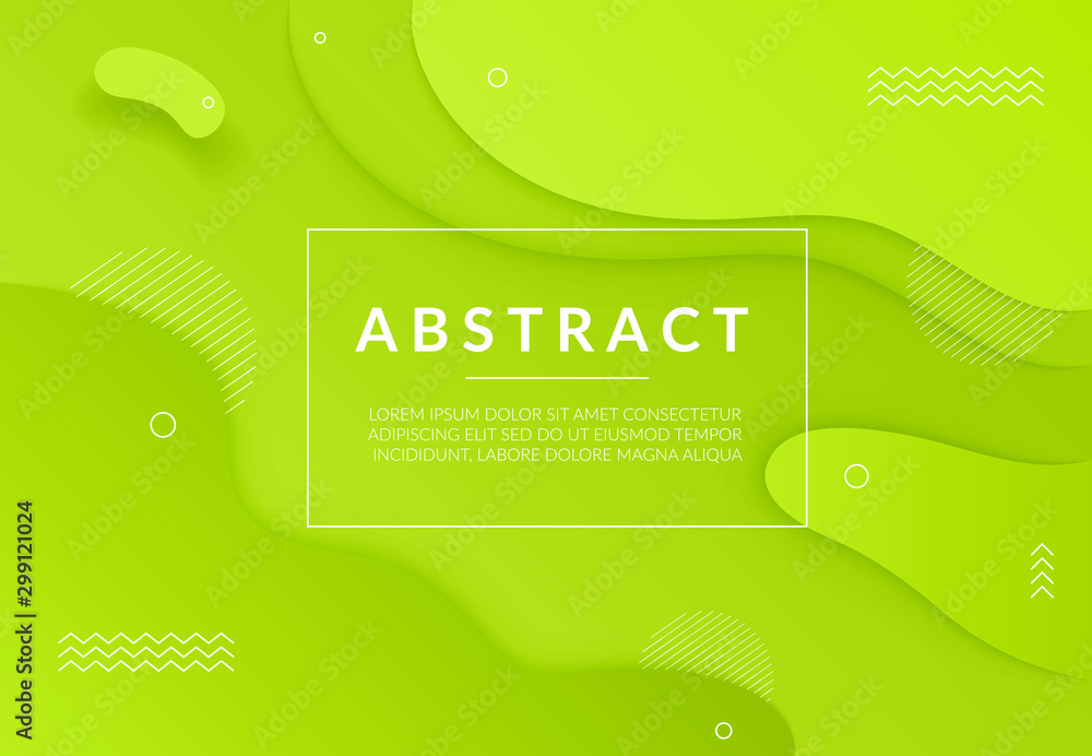 Poster liquid color wallpaper background. vector dynamic geometric texture with fluid shapes. modern concep