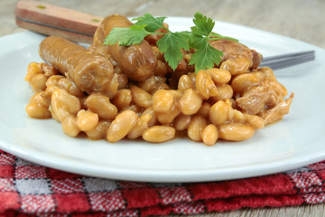 Toulousain cassoulet on a plate