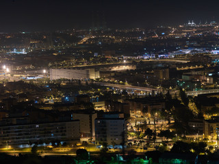 Fototapeta na wymiar Barcelona spain wiev panorama