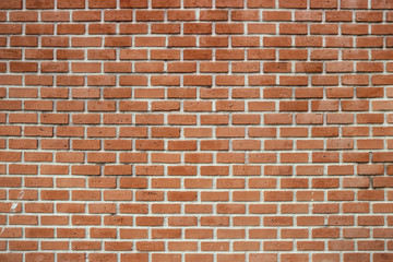 brick wall background red, brown and orange texture, from a new construction