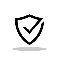 Trusted security icon in trendy flat style. Highest security symbol for your web site design, logo, app, UI Vector EPS 10.