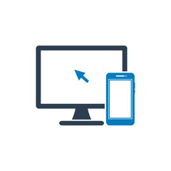 Digital, Electronic Device Icon. Flat style vector EPS.