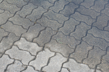 patterned paving tiles, cement brick floor background