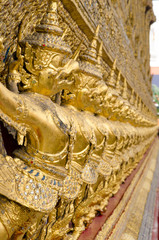 The Goden Garuda in Temple of The Emerald Buddha (Wat Phra Kaew), BANGKOK, THAILAND