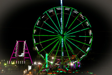 ferris wheel at night