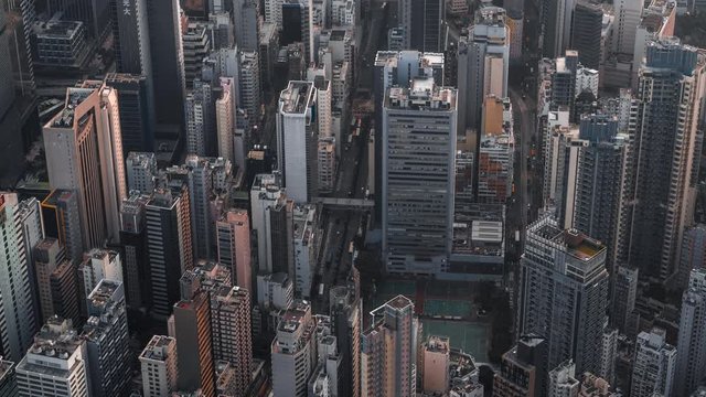 View of Hong Kong city skyline