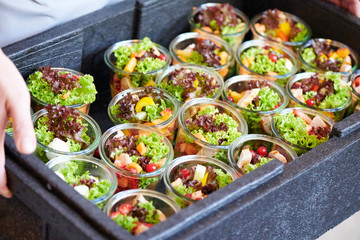 Catering Buffet Partyservice Salat im Glas
