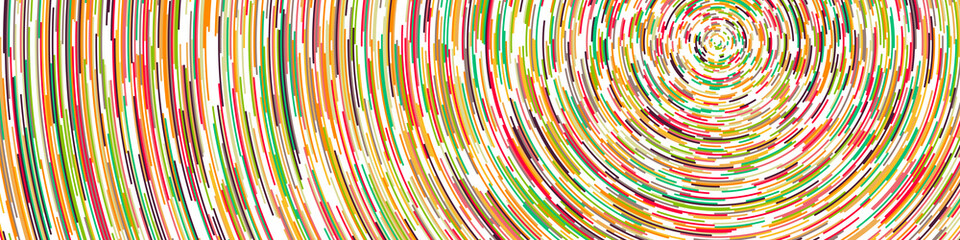 Colorful Universe Circular Distribution Computational Generative Art background illustration