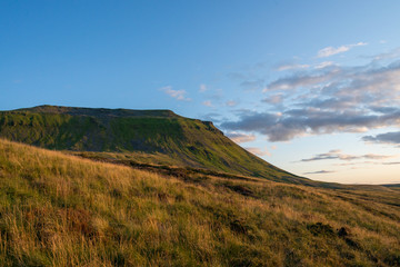 Square mountain with a lot of slope in very green areas and with very beautiful views in Yorkshire