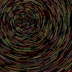 Colorful Universe Circular Distribution Computational Generative Art background illustration