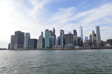 Fototapeta na wymiar New York skyline from New Brighton