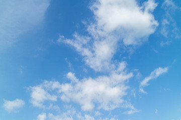 blue sky with clouds background