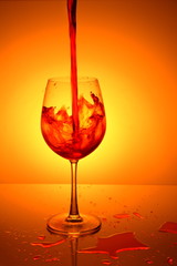 glass of red wine