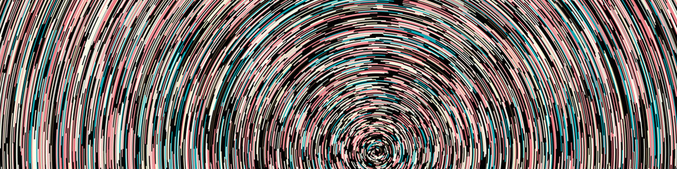 Colorful Universe Circular Distribution Computational Generative Art background illustration