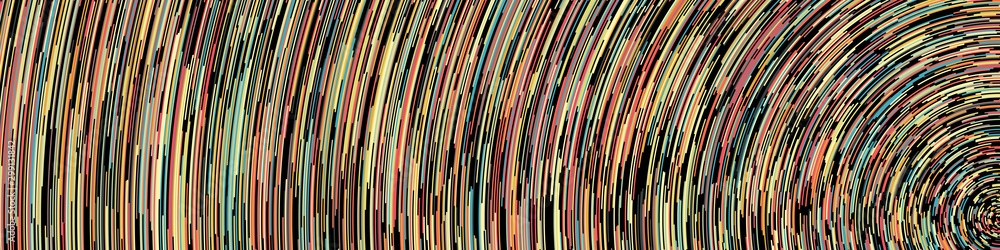 Wall mural colorful universe circular distribution computational generative art background illustration