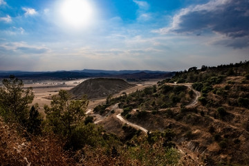 Fototapeta premium romantic scenery of cyprus landscape