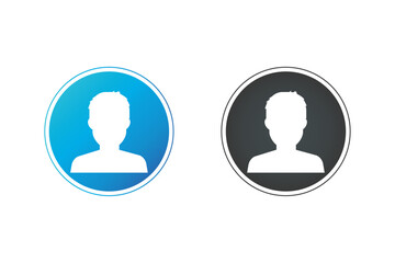 User flat avatar icon, sign, profile people symbol.Social media avatar vector graphics flat icons.Set of hand drawn Avatar profile icon (or portrait icon), including male and female .