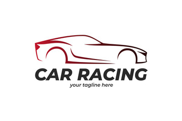 sport car logo design template vector