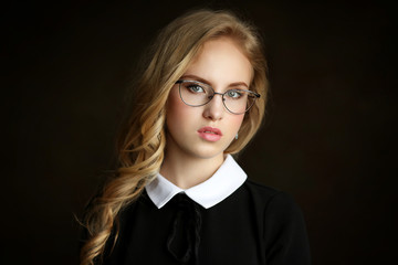 Portrait of young beautiful woman