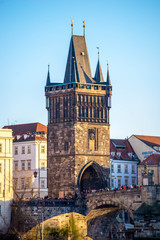 Obraz premium Prague Charles Bridge Old Town Tower, Czech Republic