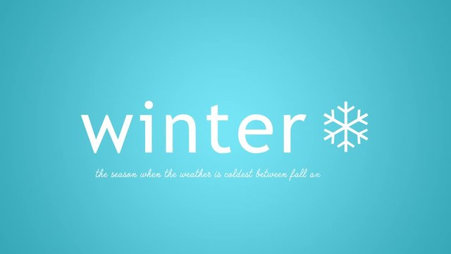 Winter word definition