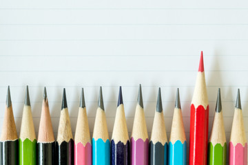 Color pencils on paper.