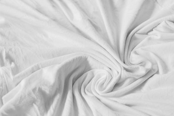Obraz premium Picture of a folded, wrinkled fabric close-up