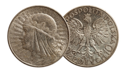 Poland 10 zloty silver coin 1932