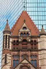 Fototapeta na wymiar Architecture buildings in city of Boston downtown