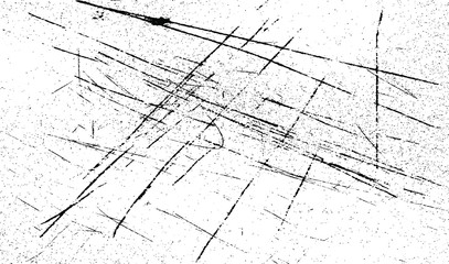 Scratched Grunge Urban Background Texture Vector. Dust Overlay Distress Grainy Grungy Effect. Distressed Backdrop Vector Illustration. Isolated Black on White Background. EPS 10.