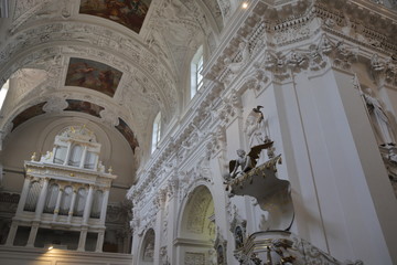 Interior of St. Peter and Paul's Church, Vilnius, Lithuania