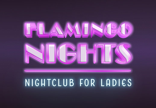 Neon Nightclub Text Effect