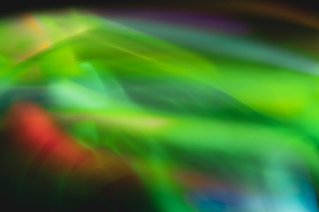 Colorful light traces with long exposure. abstract blurred lights background