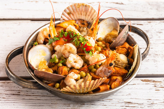 cazuela de mariscos