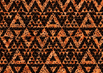 leopard skin with geometric shapes