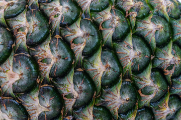 Fototapeta premium Surface of pineapple close up