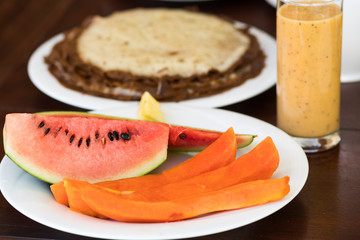 Fresh fruity breakfast