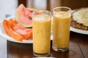 Fresh fruity breakfast