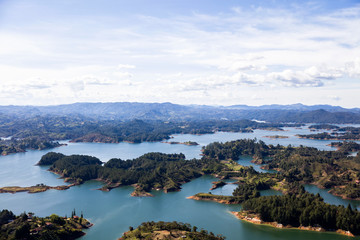 Obraz premium Guatape lake in Antioquia, Colombia