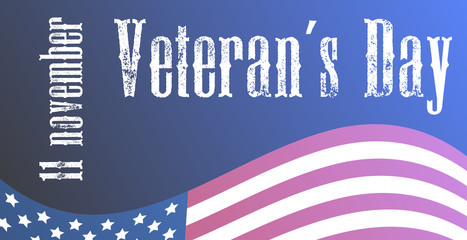 US veterans day holiday vector illustration
