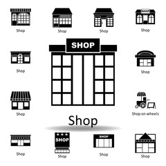 shop icon. Signs and symbols can be used for web, logo, mobile app, UI, UX