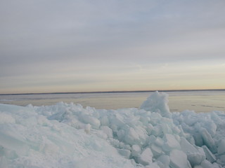 ice on the lake