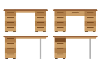 Mesas de diferentes tipos para oficina.