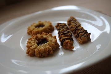 Tasty cake isolate on white background