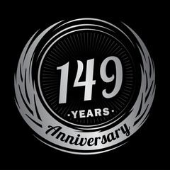 Fototapeta premium 149 years anniversary. Anniversary logo design. One hundred and forty-nine years logo.