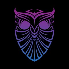 Best of the best creative graphic shield owl line