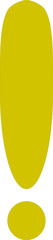 Exclamation Point Dark Yellow