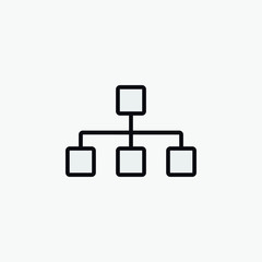 Scheme structure concept icon design isolated on white background. Vector illustration
