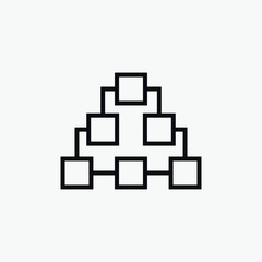 Scheme structure concept icon design isolated on white background. Vector illustration